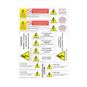 Warning Labels-AC and DC | Alternergy