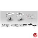 K2 Universal End Clamp One SILVER 30-42mm - Image 2