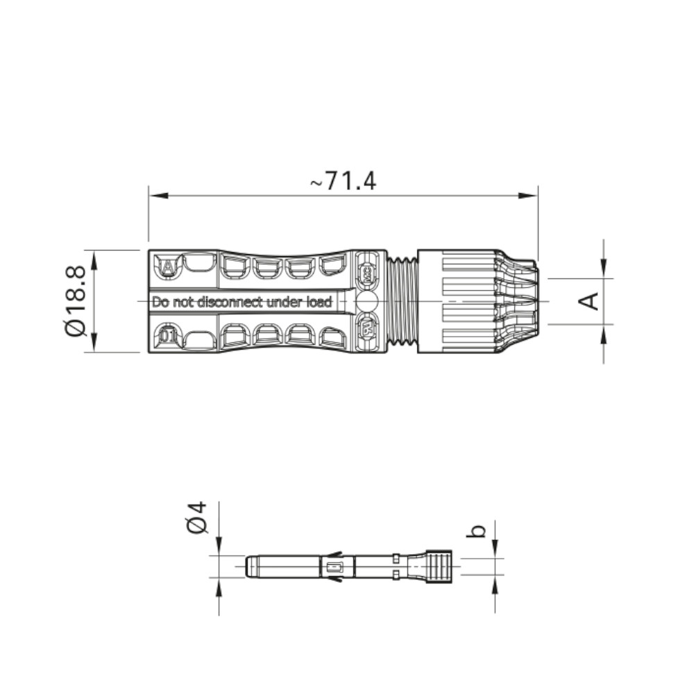 Staubli MC4 Evo 2A Male Connector, PV-KST4-EVO 2A/6II | Alternergy
