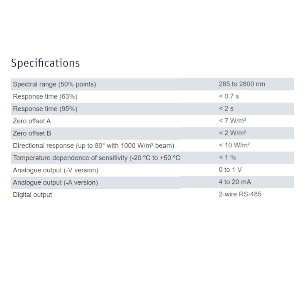 Kipp & Zonen SMP10-A Smart Pyranometer 4-20mA output - Image 3