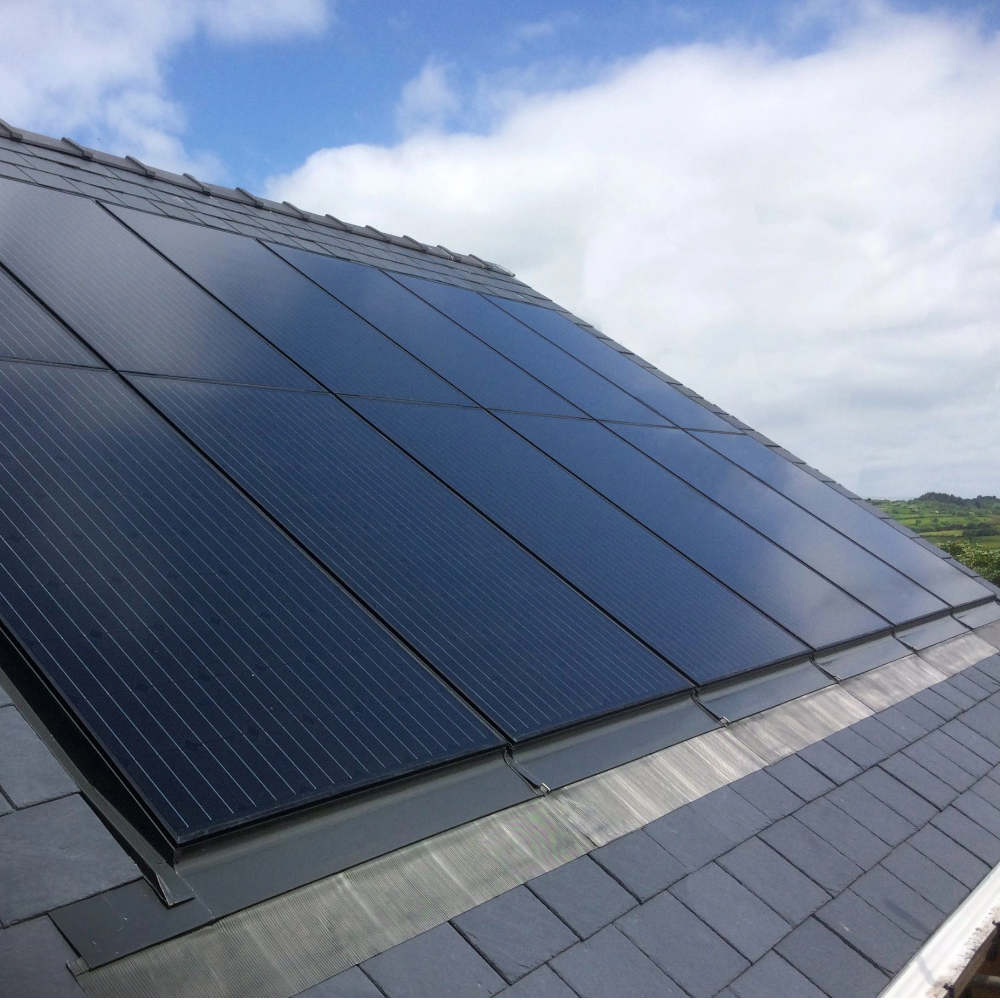 Viridian 445W PV16-M10 Clearline Fusion In-Roof N-Type TOPCon, Dual Glass  All Black - Image 3