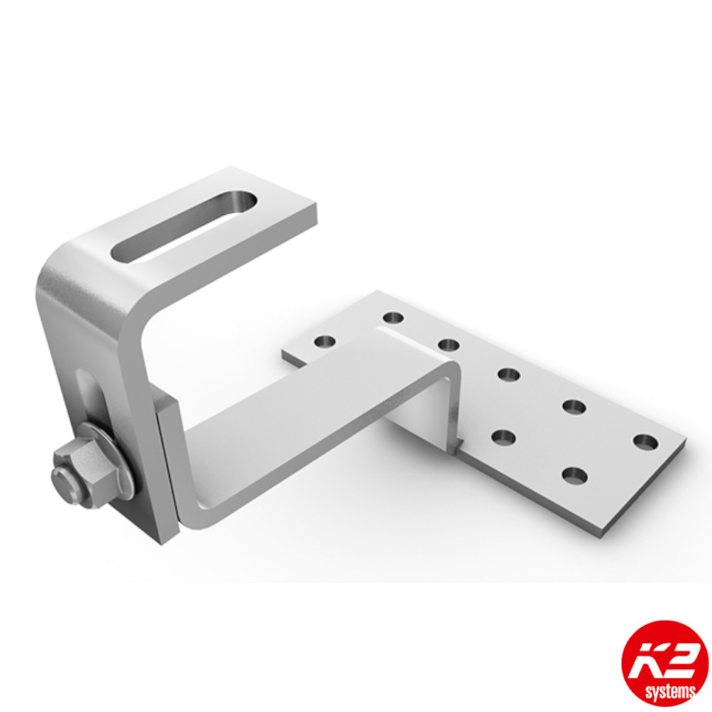 [1000125] K2 Roof Hook Variable 1 (Pan Tile, for SolidRail system)