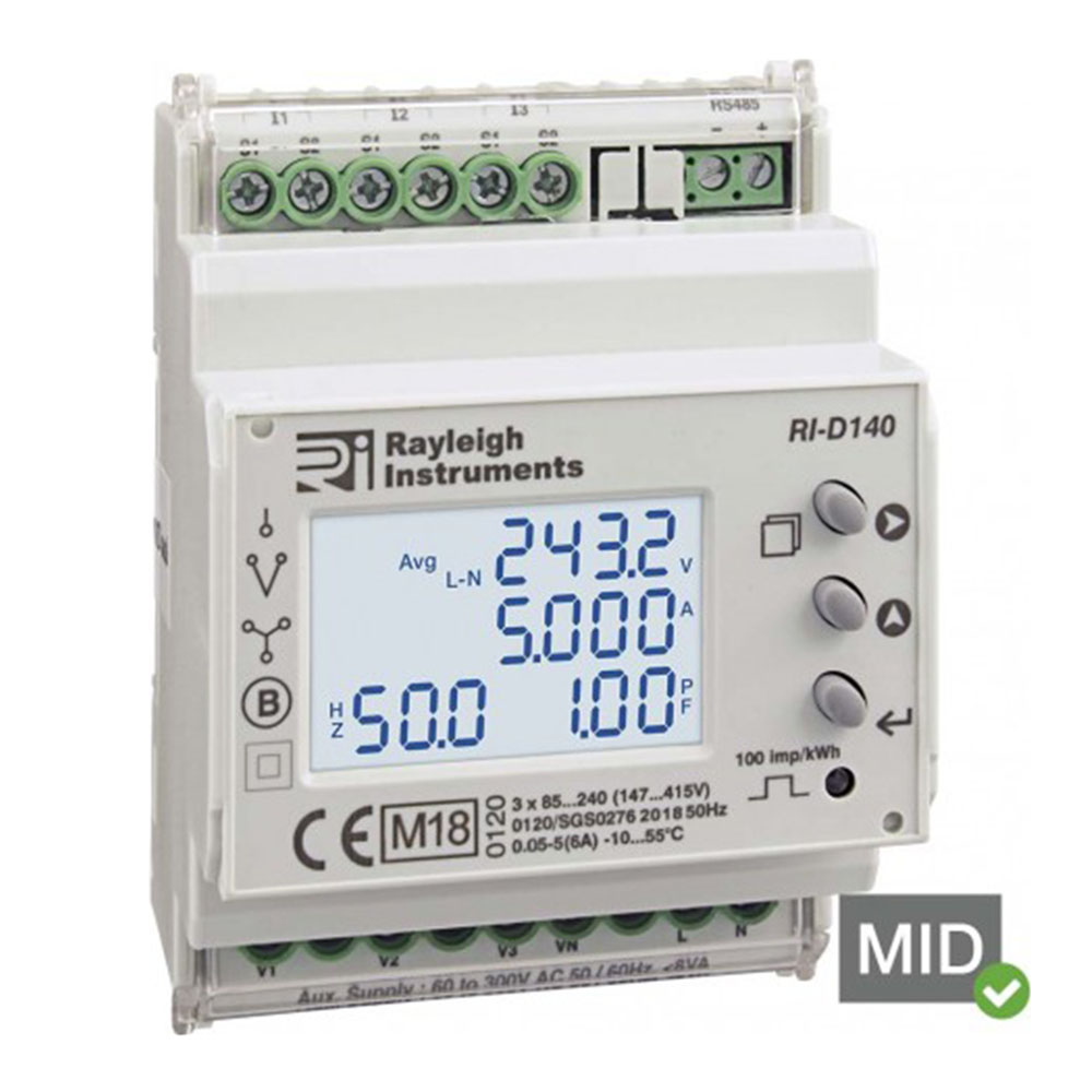 [30011400] Rayleigh RI-D140-G-C (MID) Multi-function Power Meter