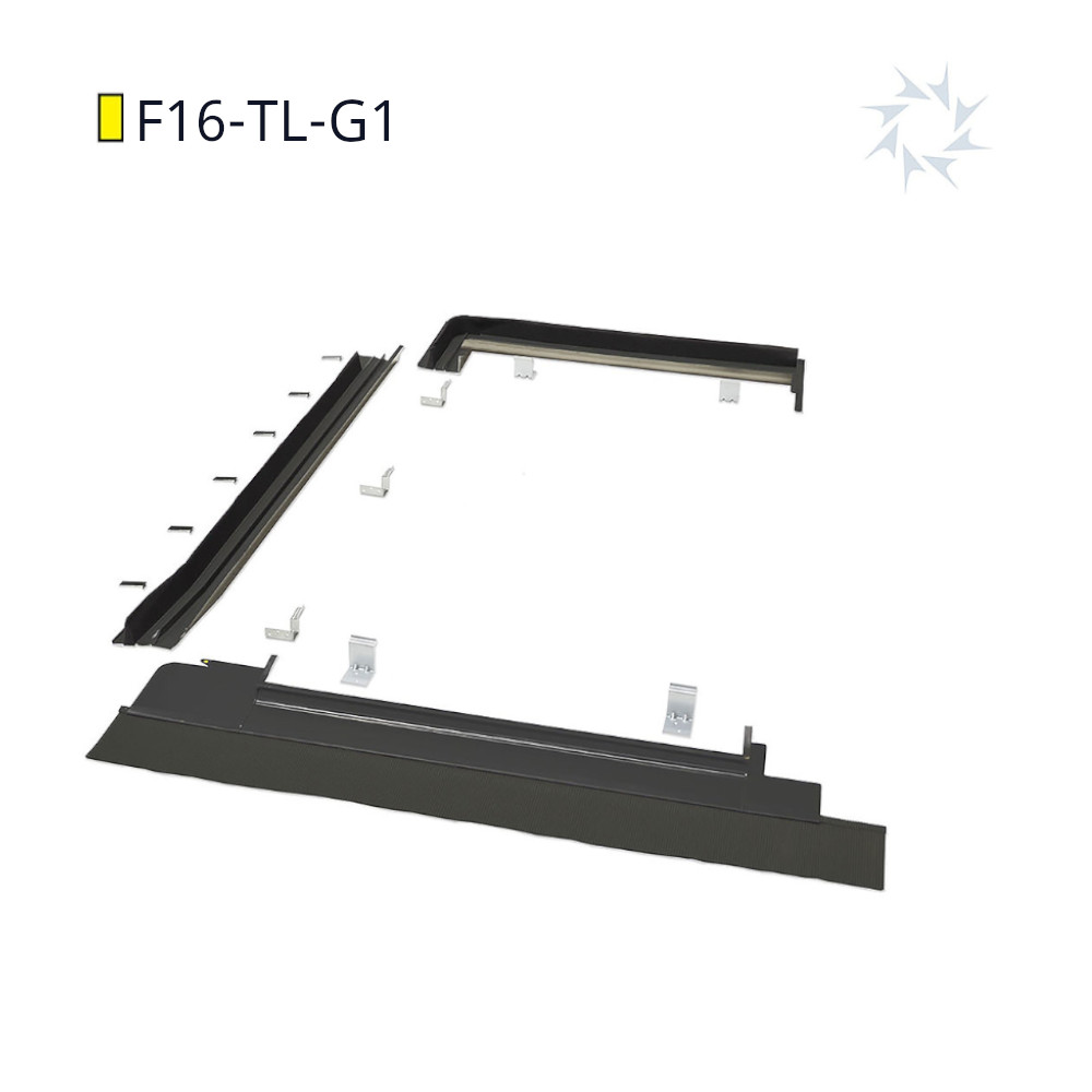 [F16-TL-G1] Viridian Clearline Fusion G1 portrait roofing kit, Left