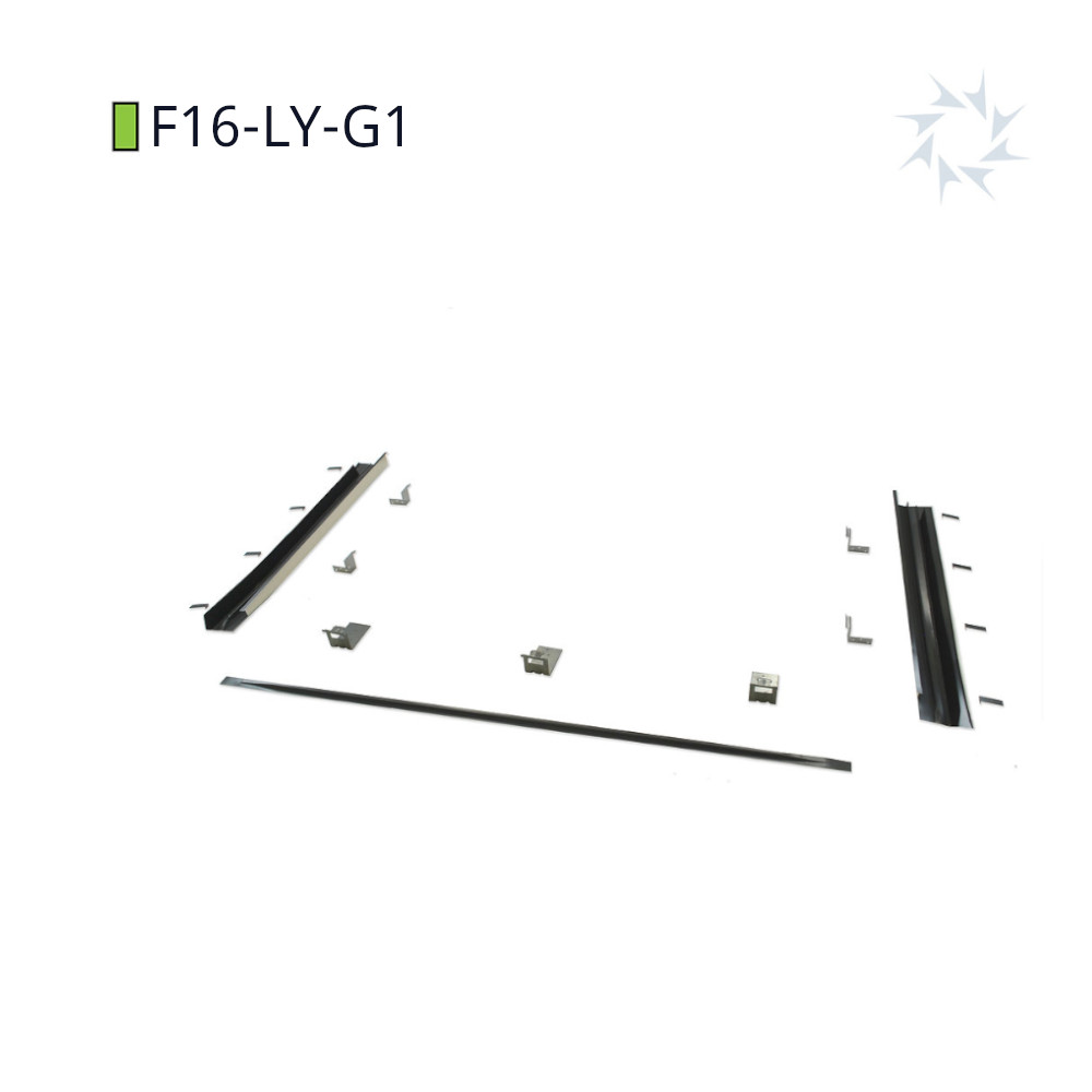[F16-LY-G1] Viridian Clearline Fusion G1 landscape roofing kit, Row