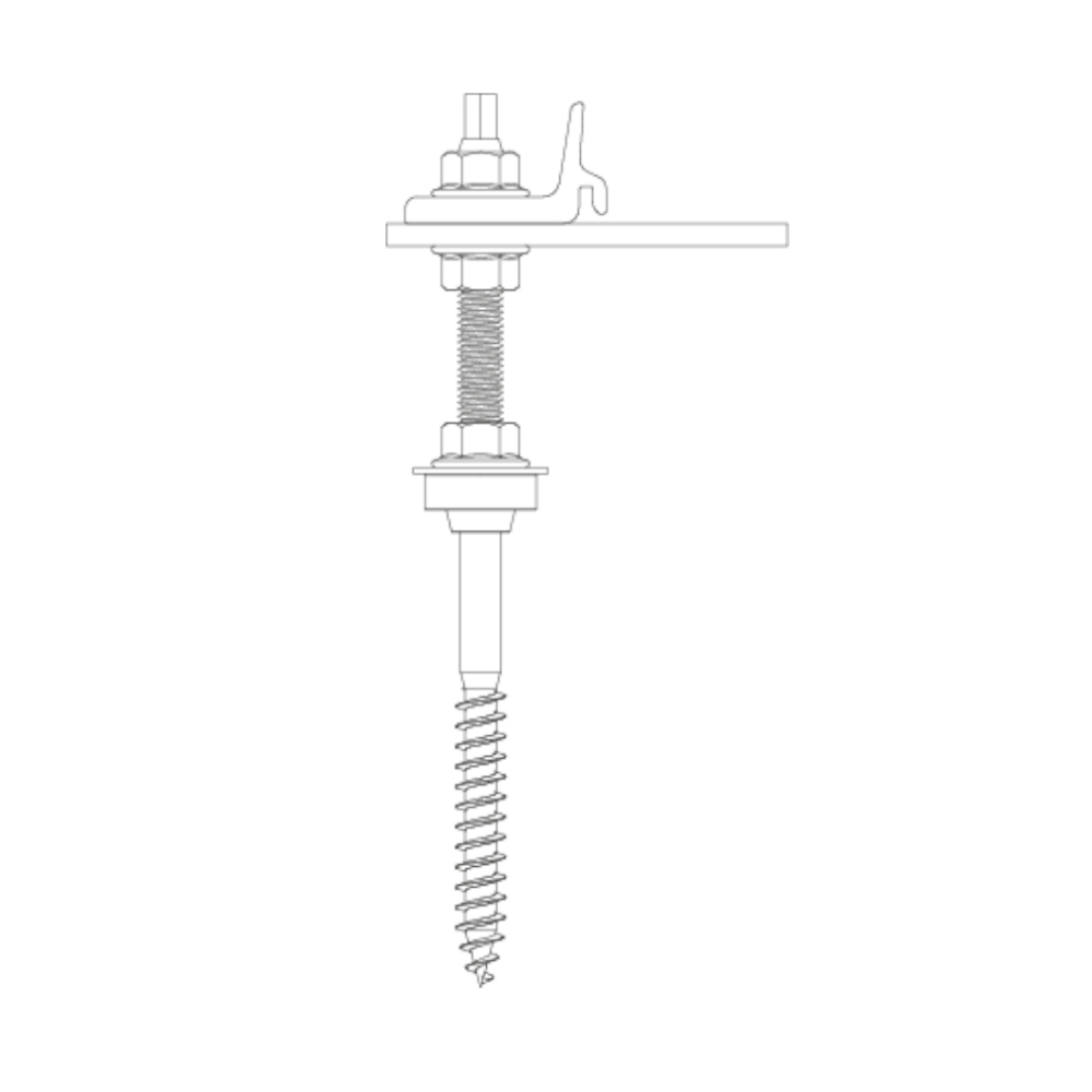 [2003273] K2  SingleRail Climber HangerBolt M10x200