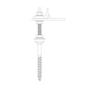 K2  SingleRail Climber HangerBolt M10x200