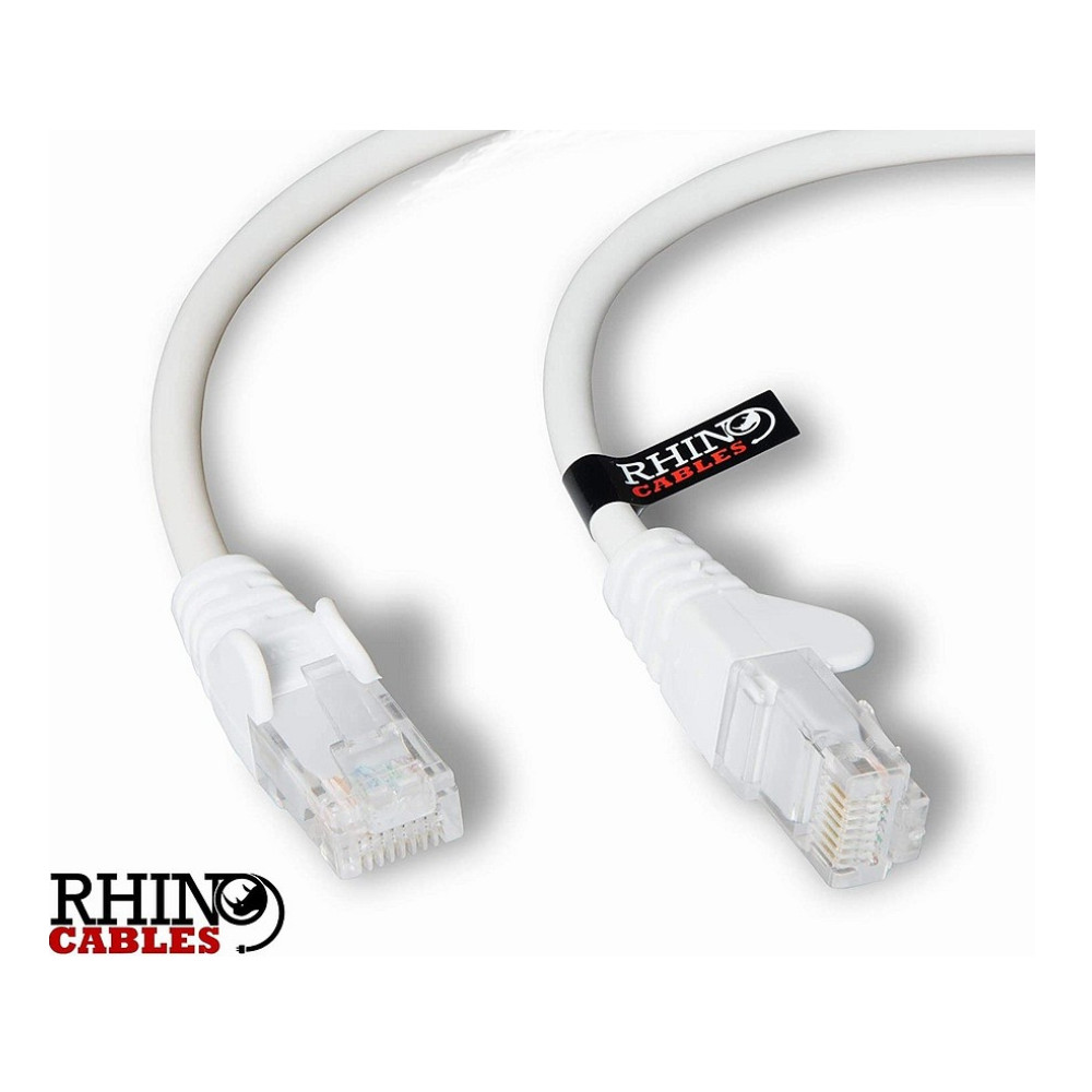 [Rhino Cat6 White Cable 3m] Rhino White Cat6 Network Cables - 3m Cable