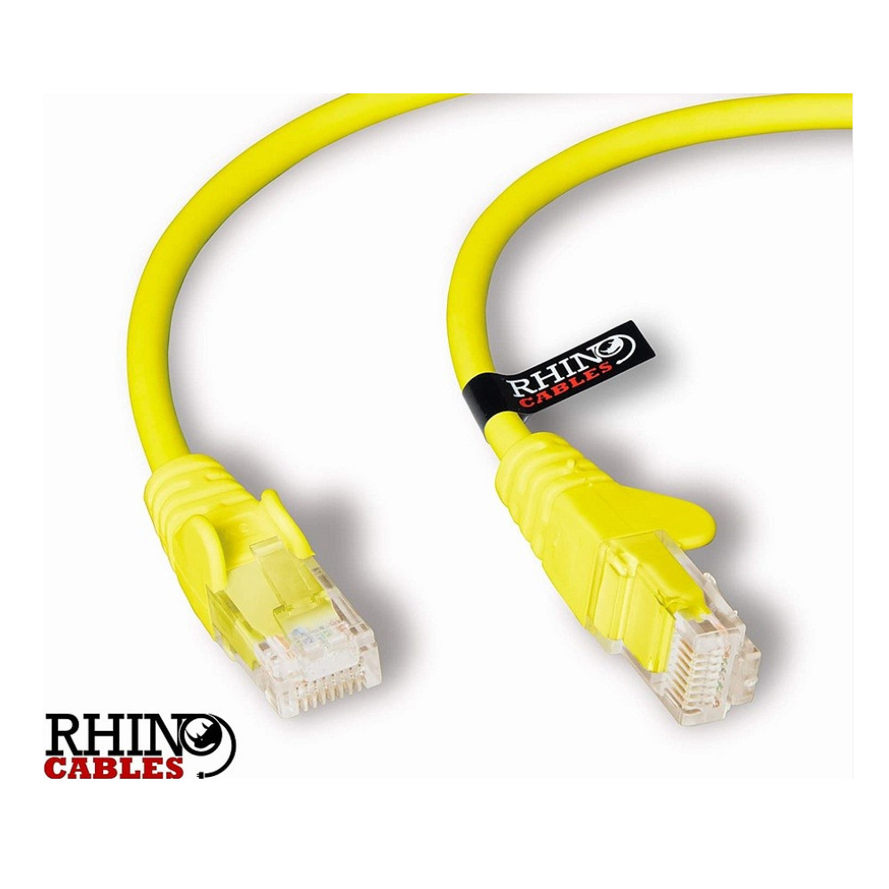 [Rhino Cat6 Yellow Cable 5m] Rhino Yellow Cat6 Network Cables - 5m Cable