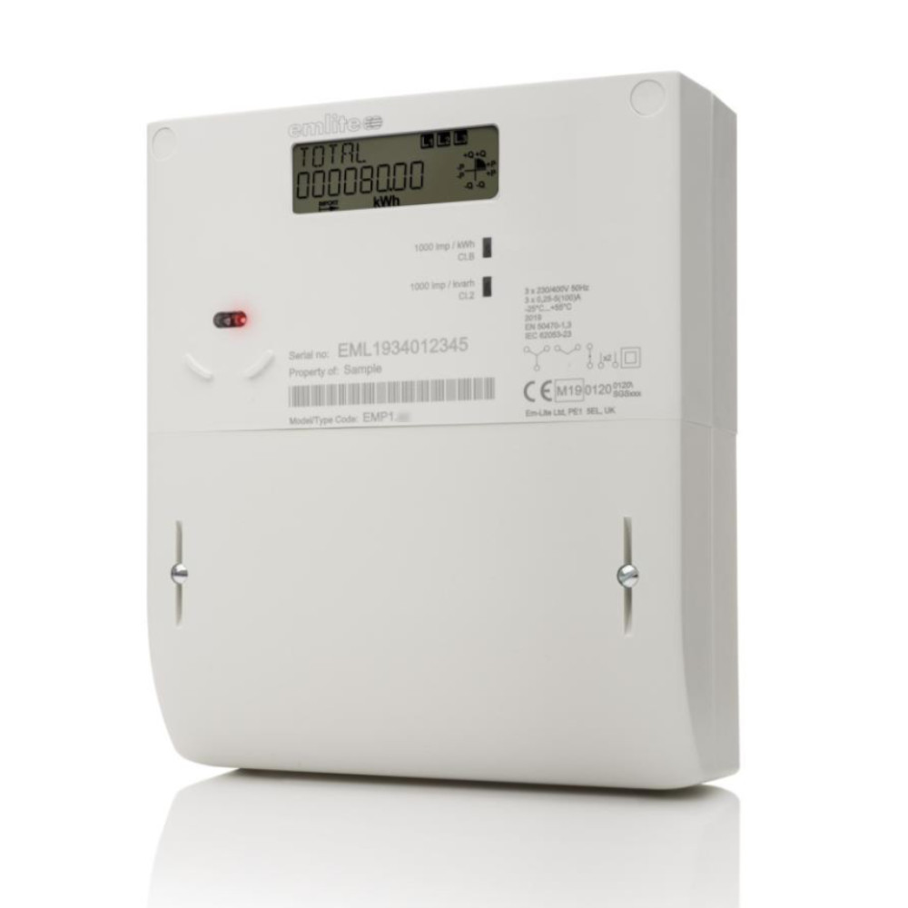 [EMP1-AV] Emlite 3-Phase generation meter EMP 100A (1000 pulse/kWh)