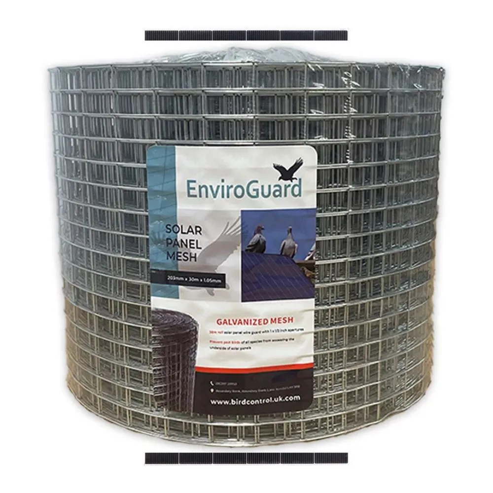 [GLV001] EnviroGuard Galvanized Solar Bird Mesh Roll 30M