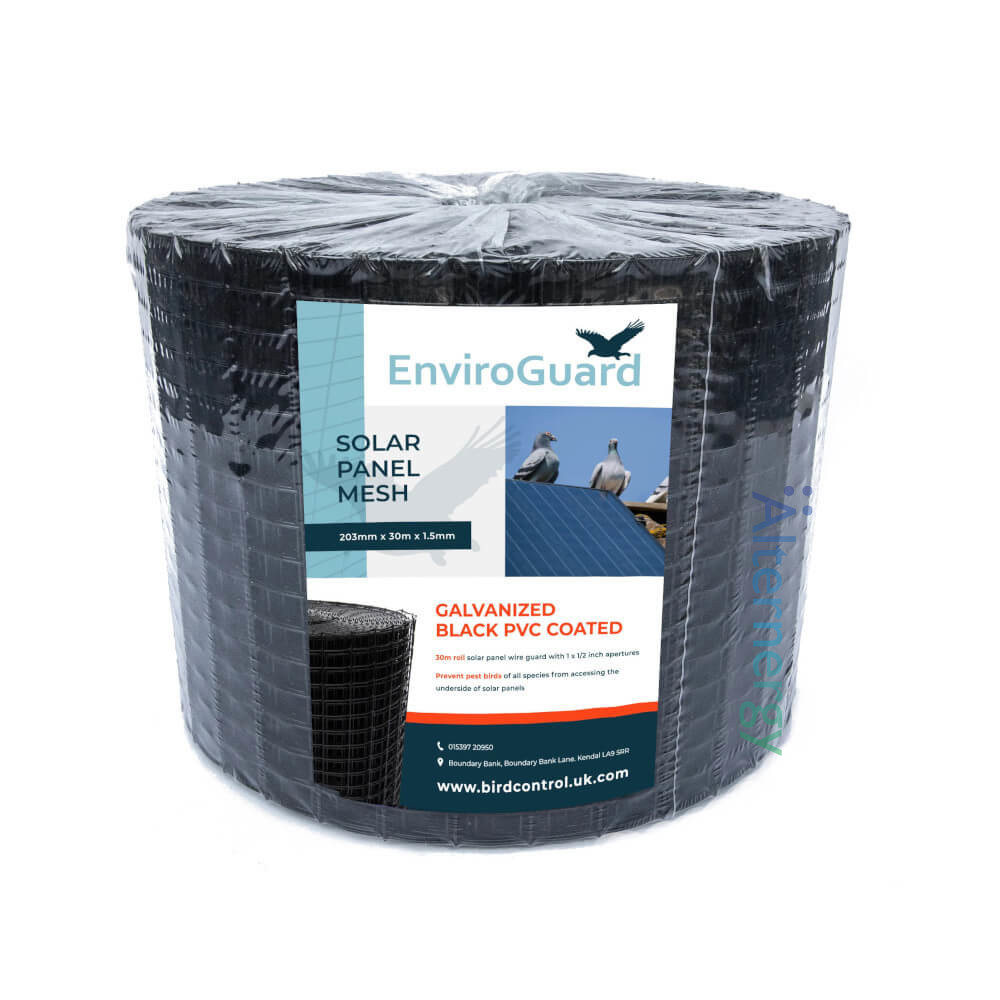 [PVC001] EnviroGuard PVC Coated Solar Bird Mesh Roll 30M