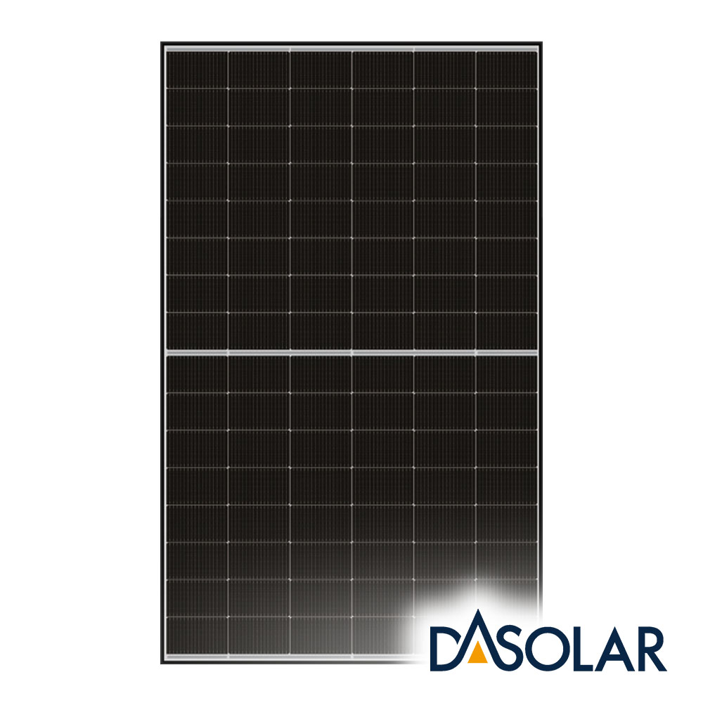 DAS Solar 450W N-Type Bifacial, Double Glass, Black Frame