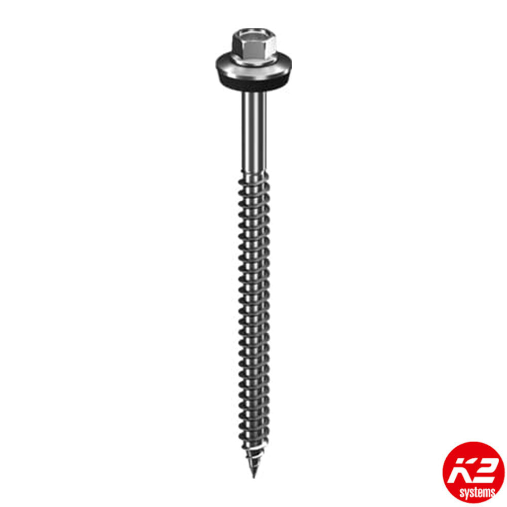 K2 Self-drilling screw 6.8x140 incl. mounted sealing washer