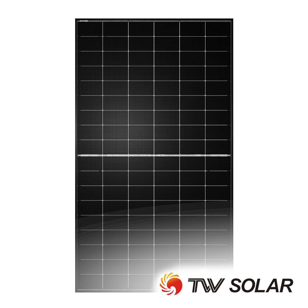 [TWMNH-54HD-500] Tongwei Solar 500W N-Type Bifacial Dual Glass, Black Frame
