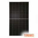 Tongwei Solar 500W N-Type Bifacial Dual Glass, Black Frame