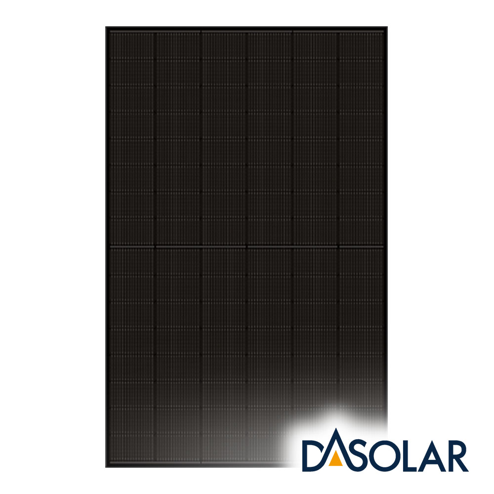 DAS Solar NE 450W N-Type Bifacial, Double Glass, Full Black