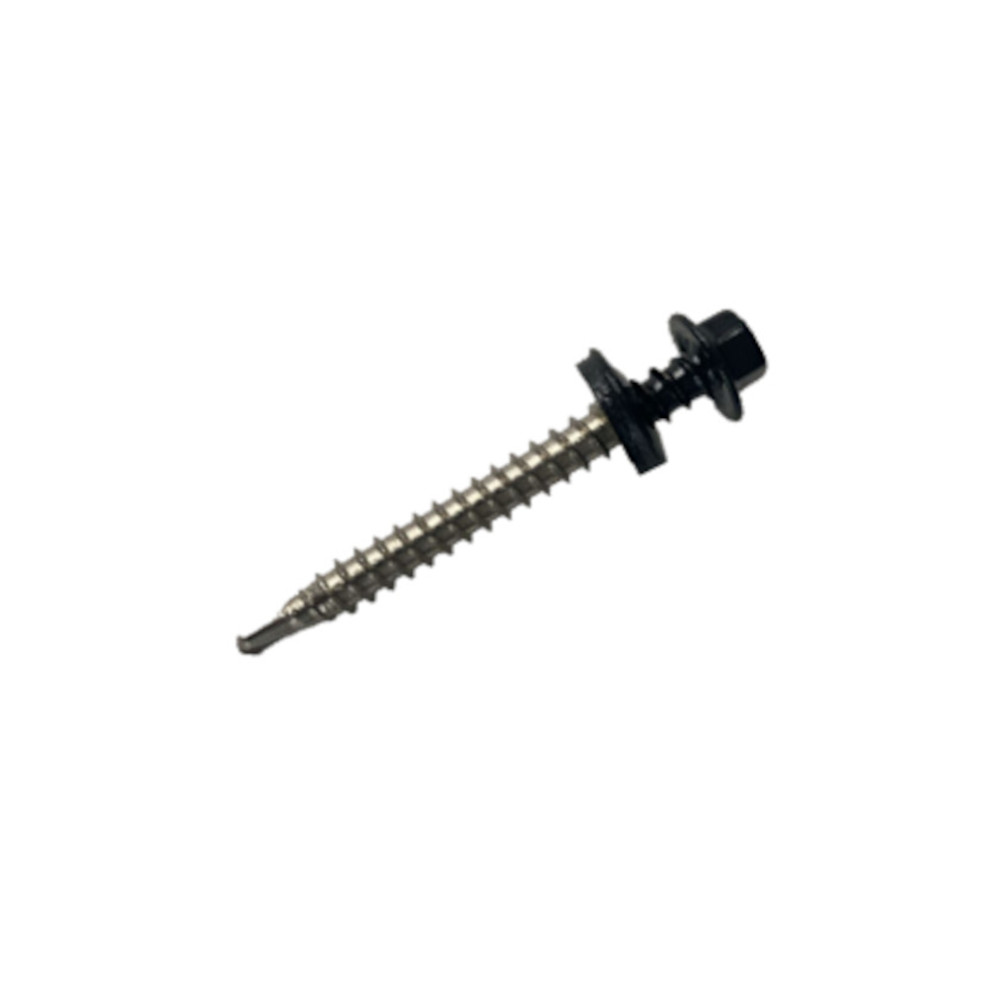 S4 Screw 6.5X60mm - EPDM - A2 – Black