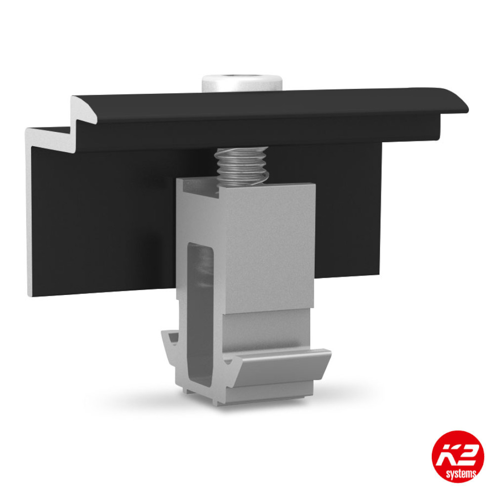 [2002610] K2 DomeClamp End Clamp 30-50 mm BLACK (former K2 Mini End Clamp )