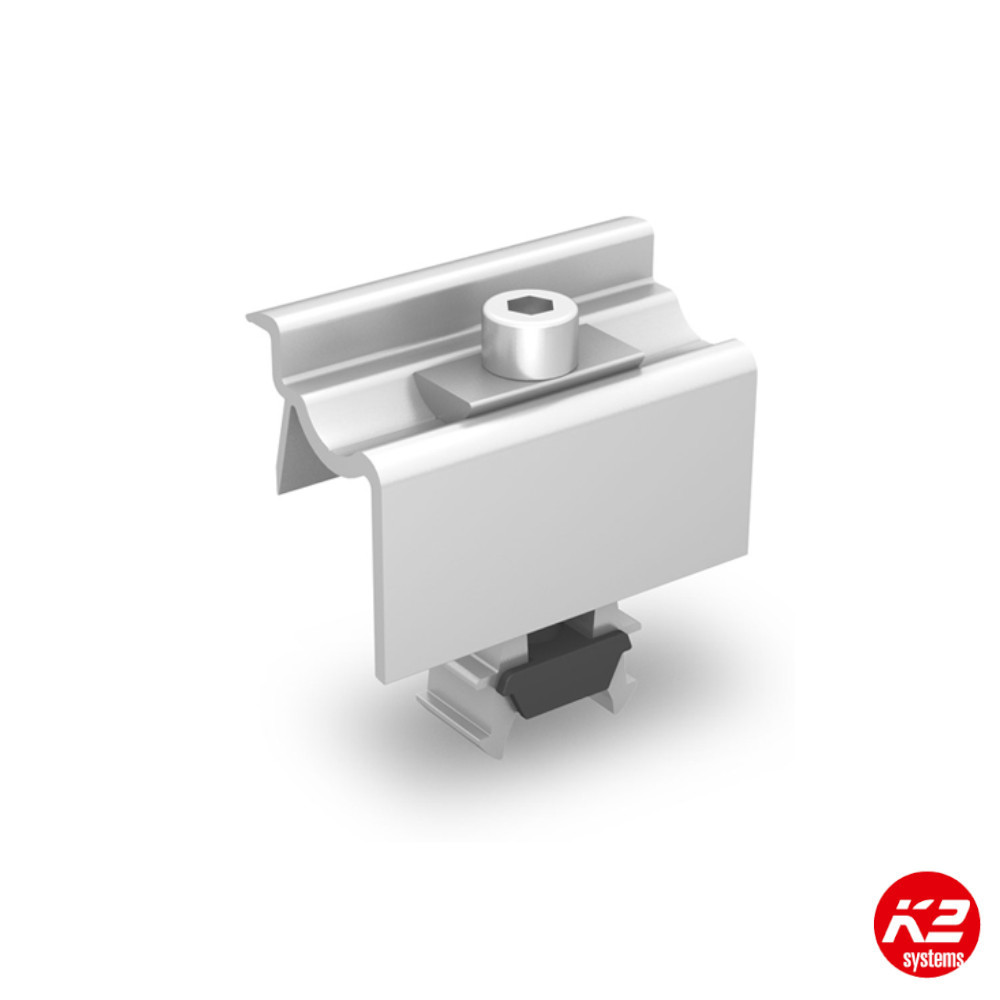 [2002514] K2 Universal End Clamp One SILVER 30-42mm