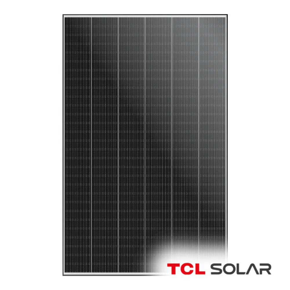 TCL Solar 470W Bifacial Dual Glass, Black Frame, Shingled-Cell Design
