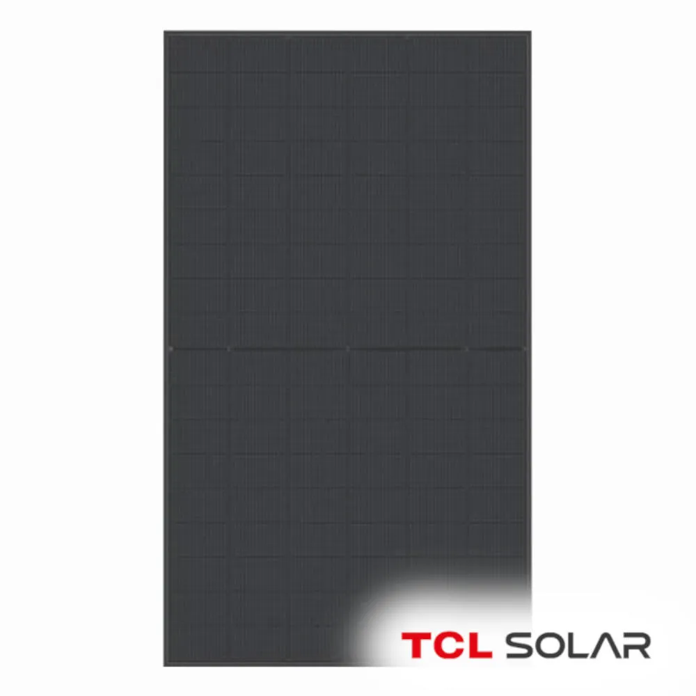 [HSM-ND54-DR-500W-FB] TCL Solar 500W T-Class N-Type TOPCon Bifacial, Glass-Glass, Full Black