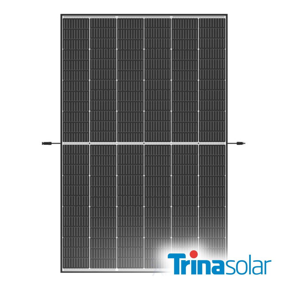Trina Solar 475W Vertex S+ N-Type TOPCon Monofacial, Dual Glass, Black Frame
