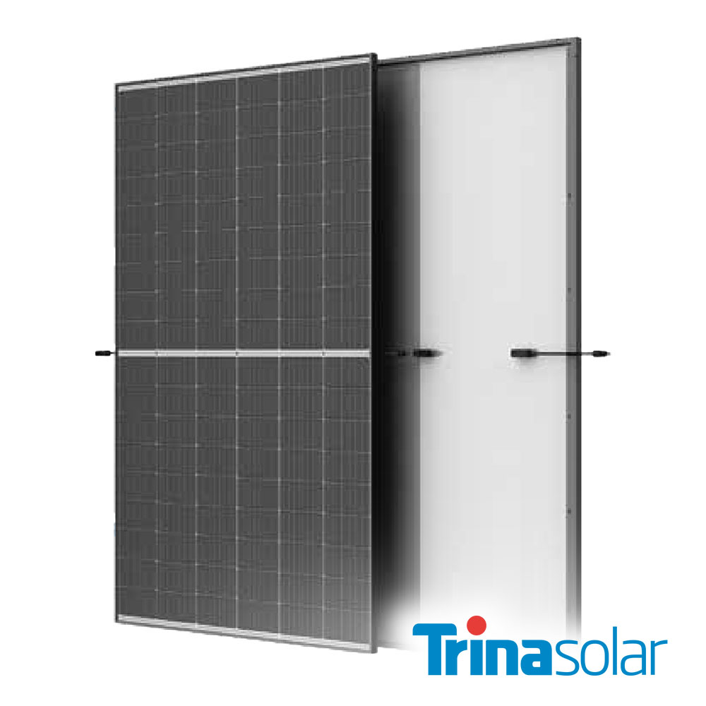 [TSM-520-NEG18R.28] Trina Solar 520W Vertex S+ N-Type TOPCon Monofacial, Dual Glass, Black Frame