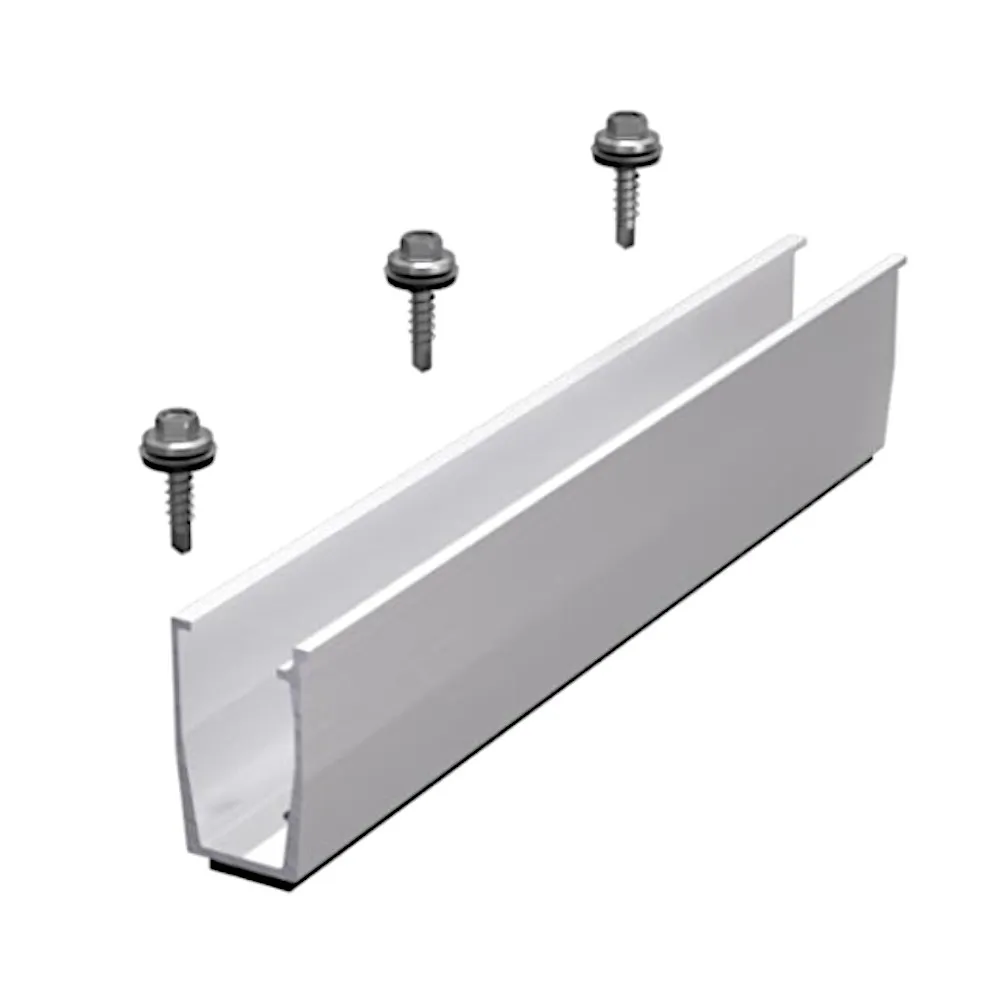 [ER-S-U/250/H48/6/25] Clenergy SolarRoof Pro 250mm U Support for Trapezoidal Roofs